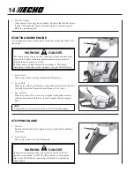 Preview for 14 page of Echo HC-180 Operator'S Manual