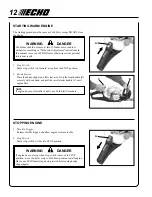 Preview for 12 page of Echo HC-1800 Type 1E Operator'S Manual