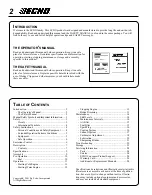 Preview for 2 page of Echo HC-201 Operator'S Manual