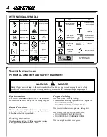 Preview for 4 page of Echo HC-201 Operator'S Manual