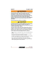 Preview for 10 page of Echo HC-2210 Operator'S Manual