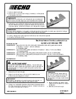 Предварительный просмотр 2 страницы Echo HC TIP GUARD 99988802010 Installation Instructions