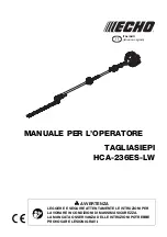 Предварительный просмотр 105 страницы Echo HCA-236ES-LW Operator'S Manual