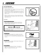 Предварительный просмотр 8 страницы Echo HCA-2400 Operator'S Manual