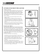 Предварительный просмотр 10 страницы Echo HCA-2400 Operator'S Manual