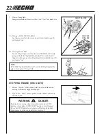 Preview for 22 page of Echo HCA-2400 Operator'S Manual