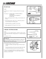 Предварительный просмотр 26 страницы Echo HCA-2400 Operator'S Manual