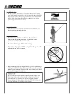 Предварительный просмотр 10 страницы Echo HCA-260 Operator'S Manual