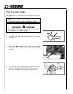 Предварительный просмотр 22 страницы Echo HCA-260 Operator'S Manual