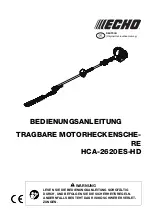 Предварительный просмотр 71 страницы Echo HCA-2620ES-HD Operator'S Manual