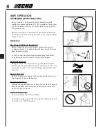 Предварительный просмотр 6 страницы Echo HCAA-2400A Operator'S Manual