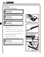 Предварительный просмотр 12 страницы Echo HCAA-2400A Operator'S Manual