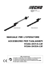 Предварительный просмотр 81 страницы Echo HCAA-2401A-LW Operator'S Manual