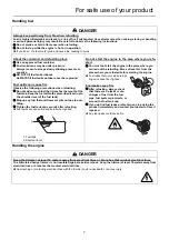 Предварительный просмотр 9 страницы Echo HCAS-235ES-LW Operator'S Manual