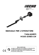 Preview for 101 page of Echo HCAS-236ES-LW Operator'S Manual