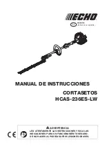 Preview for 135 page of Echo HCAS-236ES-LW Operator'S Manual