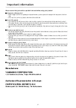 Preview for 4 page of Echo HCAS-2620ES-HD Operator'S Manual