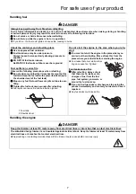 Preview for 9 page of Echo HCAS-2620ES-HD Operator'S Manual