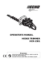 Предварительный просмотр 3 страницы Echo HCR-150 Operator'S Manual