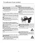 Предварительный просмотр 12 страницы Echo HCR-150 Operator'S Manual