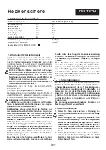 Предварительный просмотр 8 страницы Echo HSD 600 Profi Operating Instructions Manual