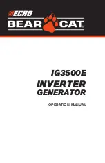 Предварительный просмотр 1 страницы Echo IG3500E Operation Manual