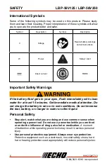 Preview for 6 page of Echo LBP-56V250 Operator'S Manual