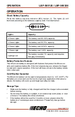 Preview for 12 page of Echo LBP-56V250 Operator'S Manual