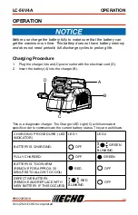 Предварительный просмотр 11 страницы Echo LC-56V4A Operator'S Manual