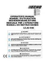 Предварительный просмотр 1 страницы Echo LCJU-560 Operator'S Manual