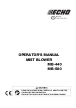 Preview for 3 page of Echo MB-440 Operator'S Manual