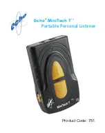 Echo MiniTech T Manual preview