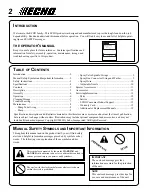 Предварительный просмотр 2 страницы Echo MS-20 Operator'S Manual