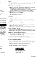 Предварительный просмотр 6 страницы Echo MS-20H User Manual