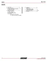 Предварительный просмотр 2 страницы Echo MS-2310H Operator'S Manual