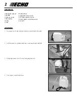 Предварительный просмотр 2 страницы Echo MS-4 Operator'S Manual