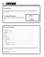 Preview for 2 page of Echo MS-40 Operator'S Manual