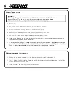 Предварительный просмотр 6 страницы Echo MS-40 Operator'S Manual