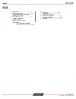 Preview for 2 page of Echo MS-4010BP Operator'S Manual