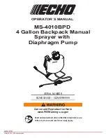 Echo MS-4010BPD Operator'S Manual preview