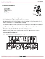 Предварительный просмотр 5 страницы Echo MS-4010BPD Operator'S Manual