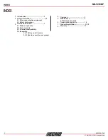 Предварительный просмотр 2 страницы Echo MS-5010BP Operator'S Manual