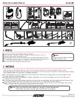 Предварительный просмотр 9 страницы Echo MS-5010BP Operator'S Manual