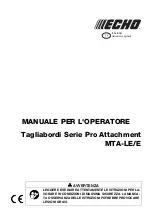 Preview for 59 page of Echo MTA-LE/E Operator'S Manual