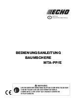 Preview for 45 page of Echo MTA-PP/E Operator'S Manual