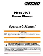 Предварительный просмотр 1 страницы Echo P44514001001 Operator'S Manual