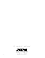 Предварительный просмотр 40 страницы Echo P44514001001 Operator'S Manual