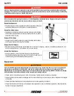 Preview for 8 page of Echo PAS-225SB Pro Attachment Series Operator'S Manual