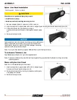 Preview for 14 page of Echo PAS-225SB Pro Attachment Series Operator'S Manual