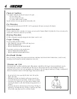 Предварительный просмотр 4 страницы Echo PAS-260/261 Operator'S Manual